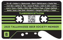 2023 Tallahassee Beer Society Membership Card