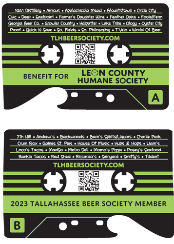 2023 Tallahassee Beer Society Membership Card
