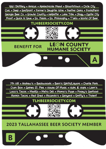 2023 Tallahassee Beer Society Membership Card